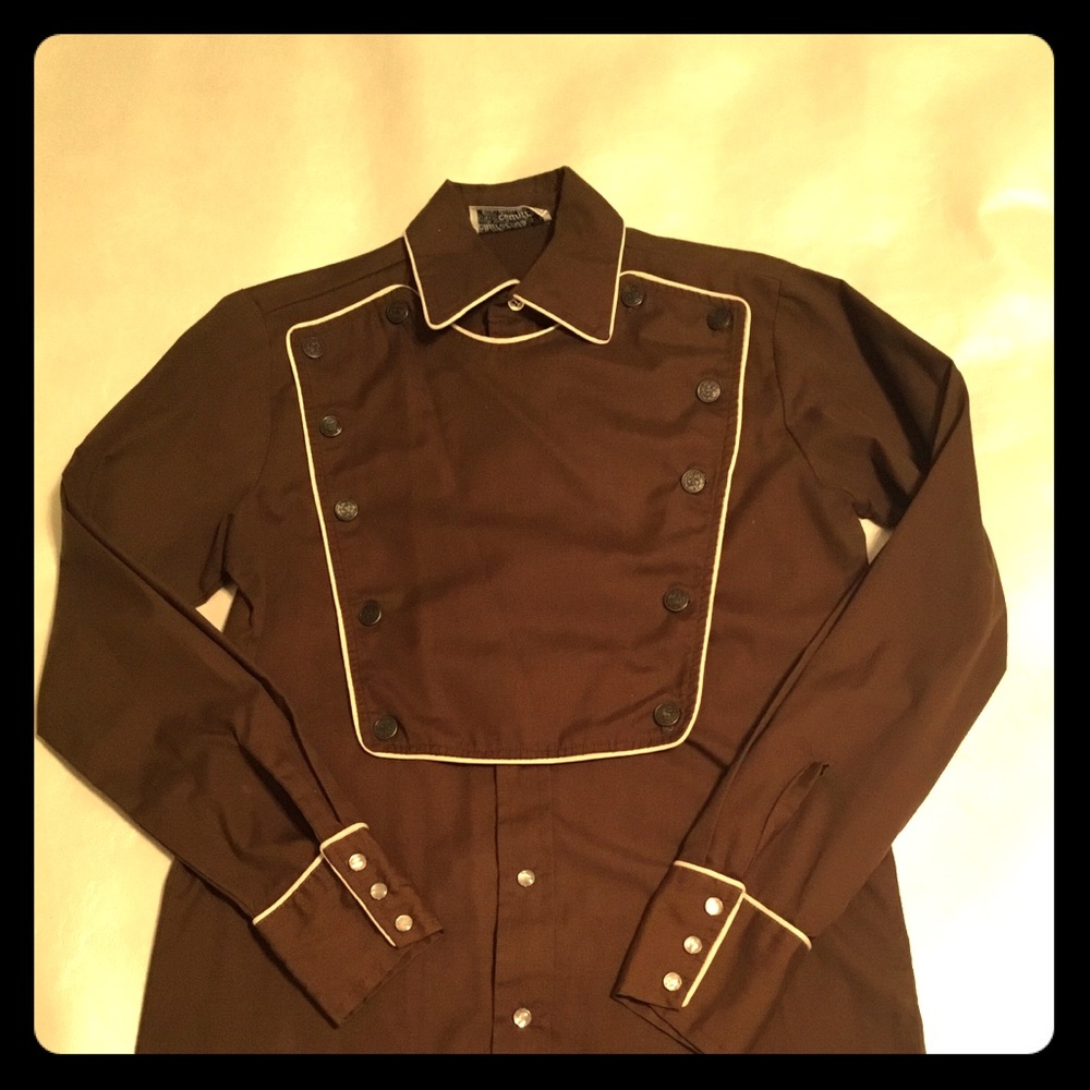 Vintage Wesrern shirt with bib. 50-60’s era